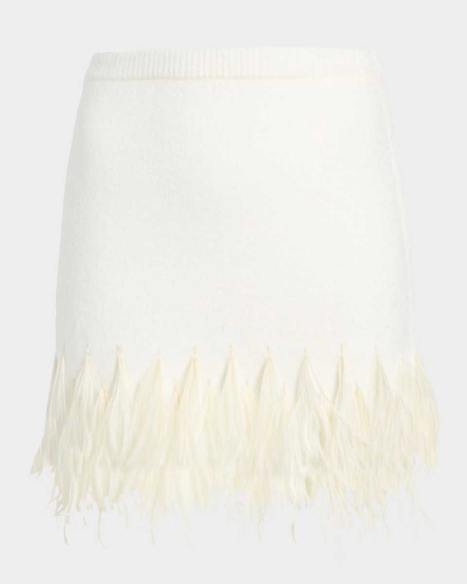 Briana Feathered Mini Skirt